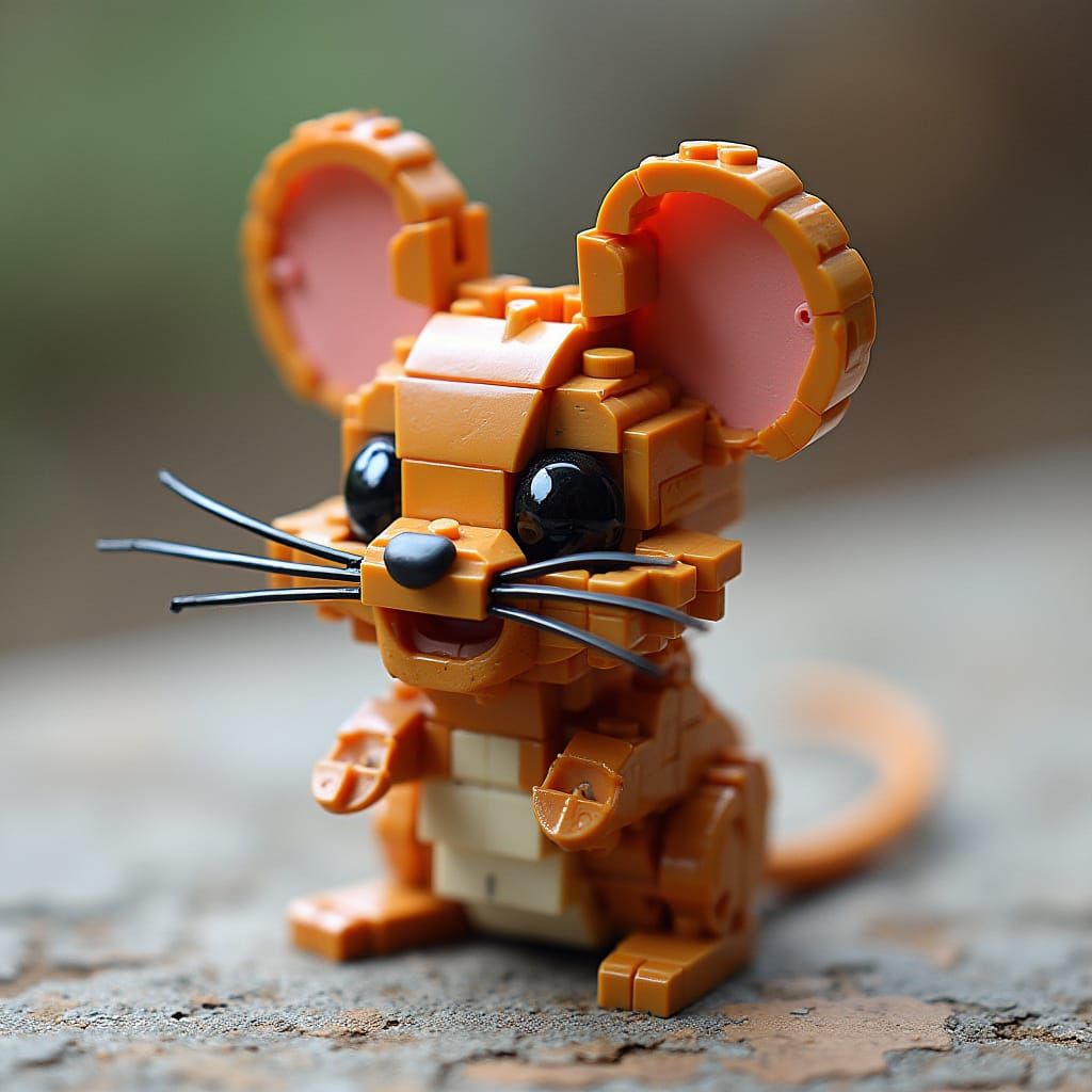Lego Mouse: A Brick-Built Rodent