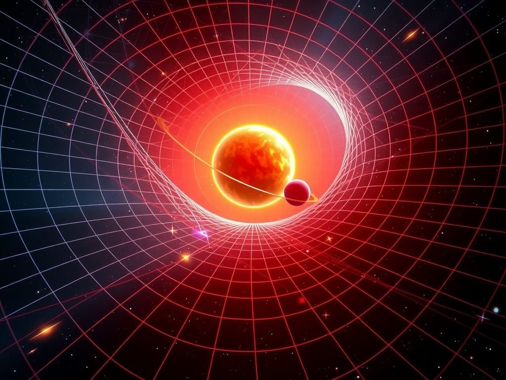 Cosmic Vortex: Star's Gravity Warps Spacetime