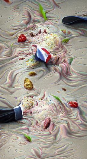 Melting Ice Cream Cone with Sprinkles