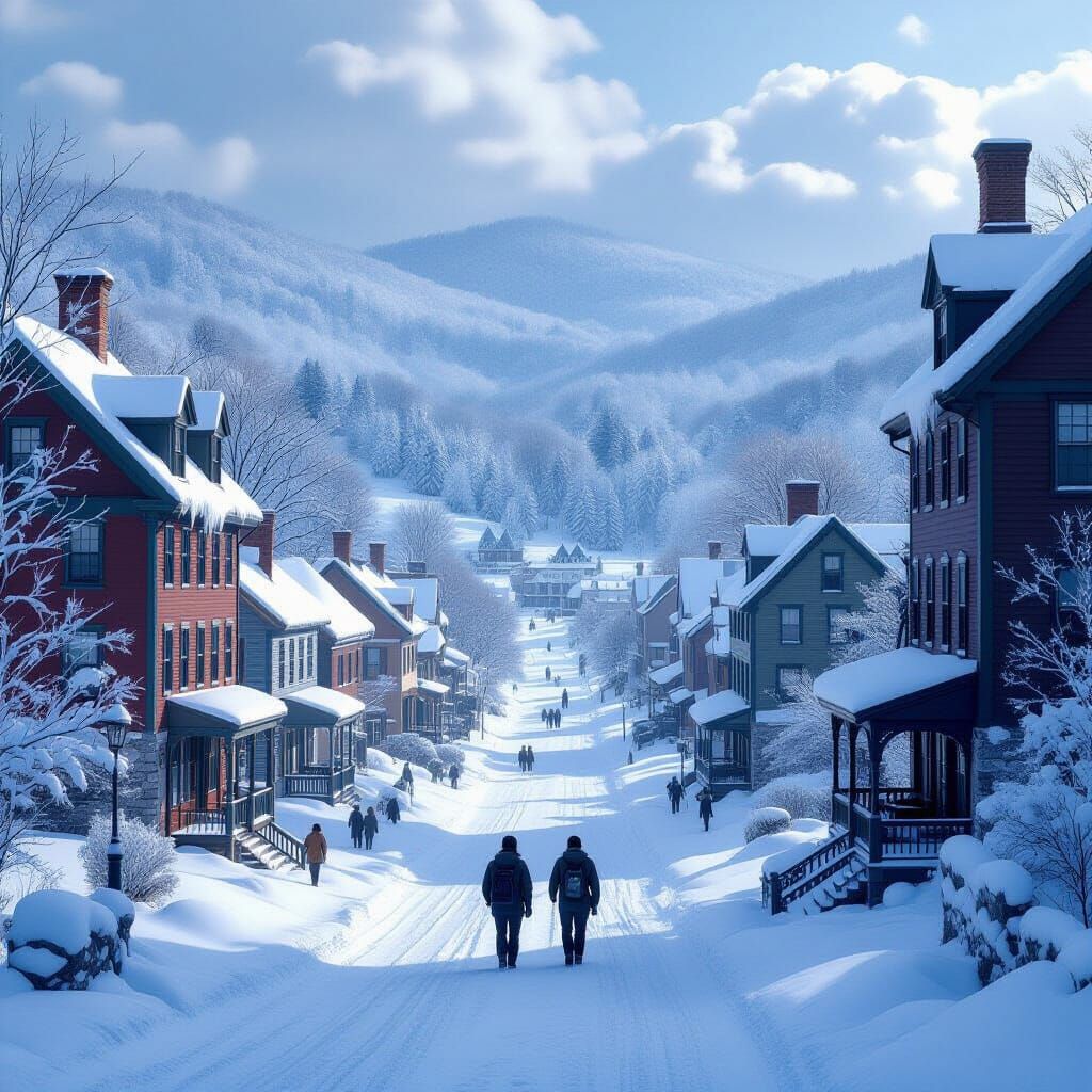 Epic Winter Landscape in Vermont