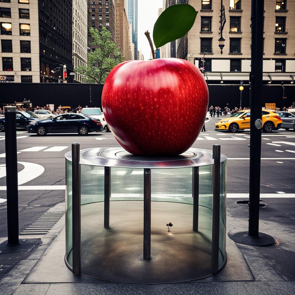 An Apple Inside an Apple in New York