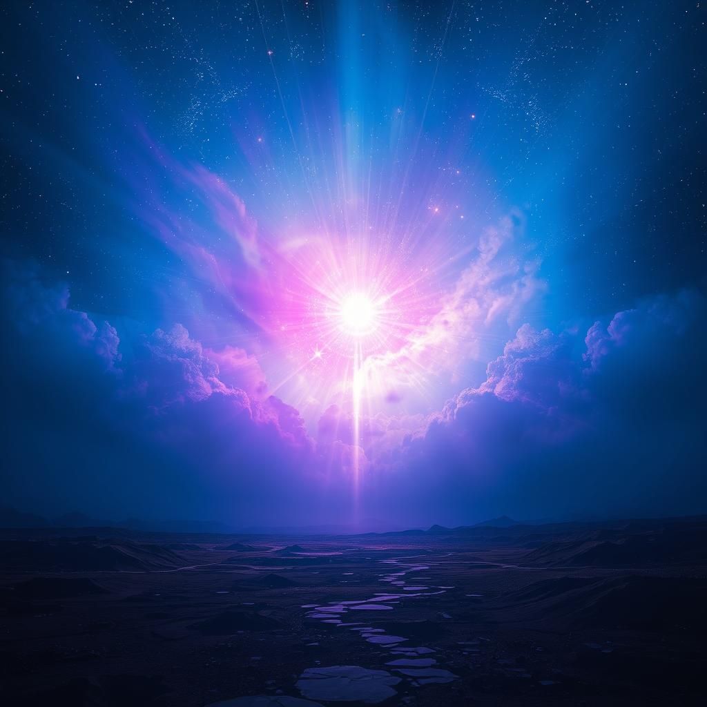 Ethereal Light Shimmers Across an Alien Dreamscape