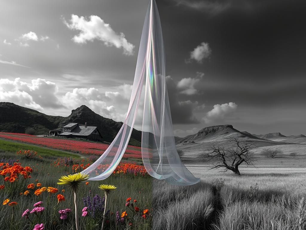 Ethereal Veil Between Burtonesque and Photo-Real Worlds