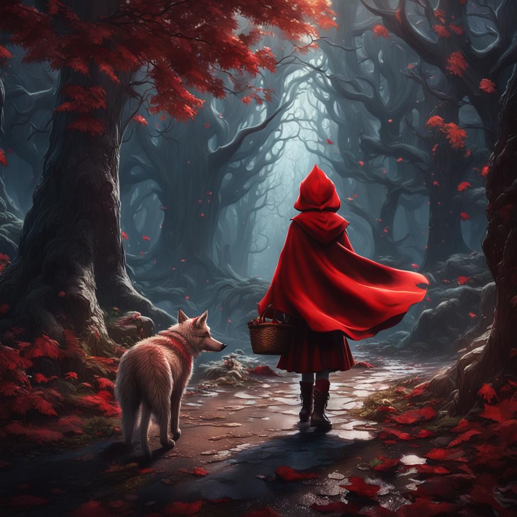 Little Red Riding Hood Matte Painting in Unreal Engine