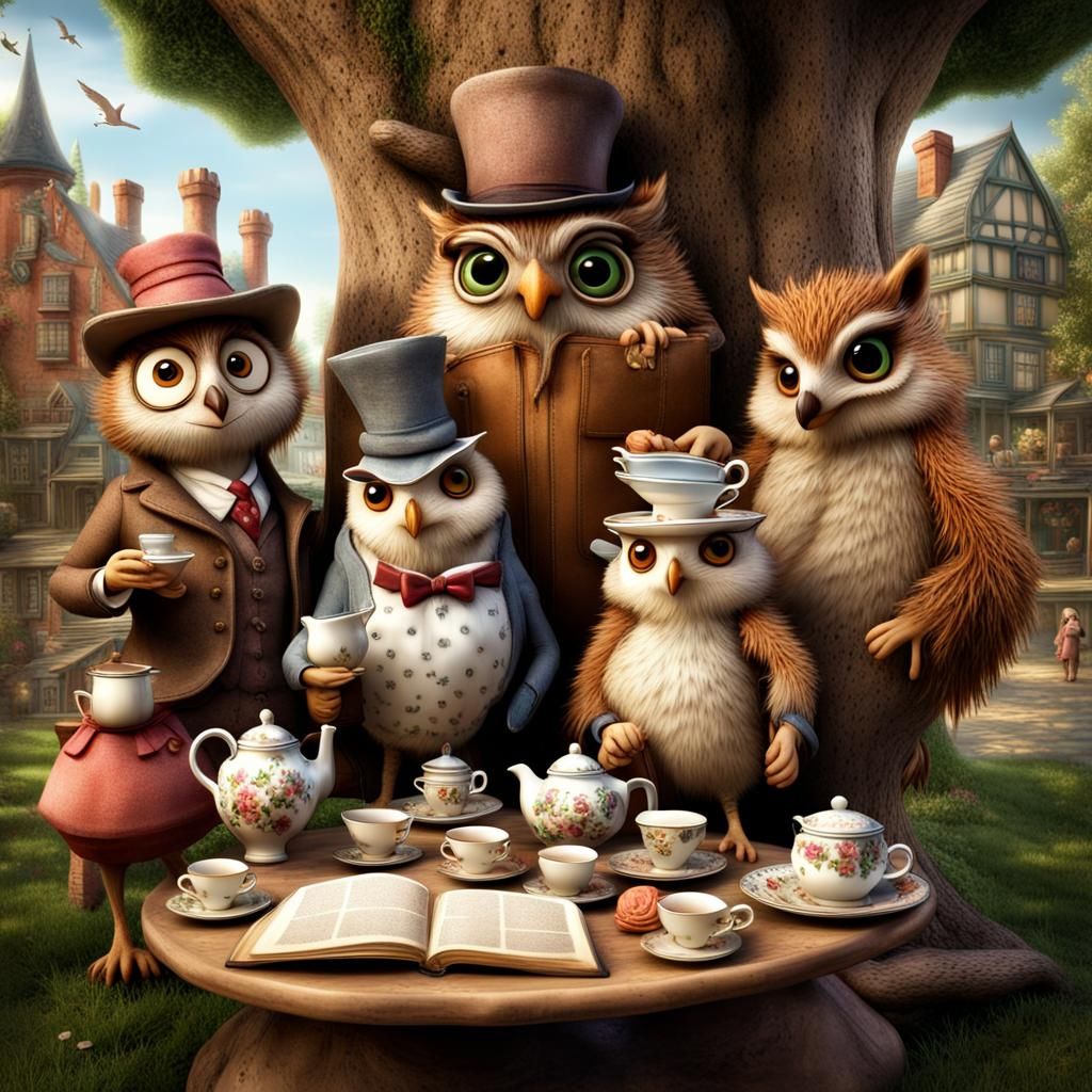 Charming Tea Party in Storybook Town