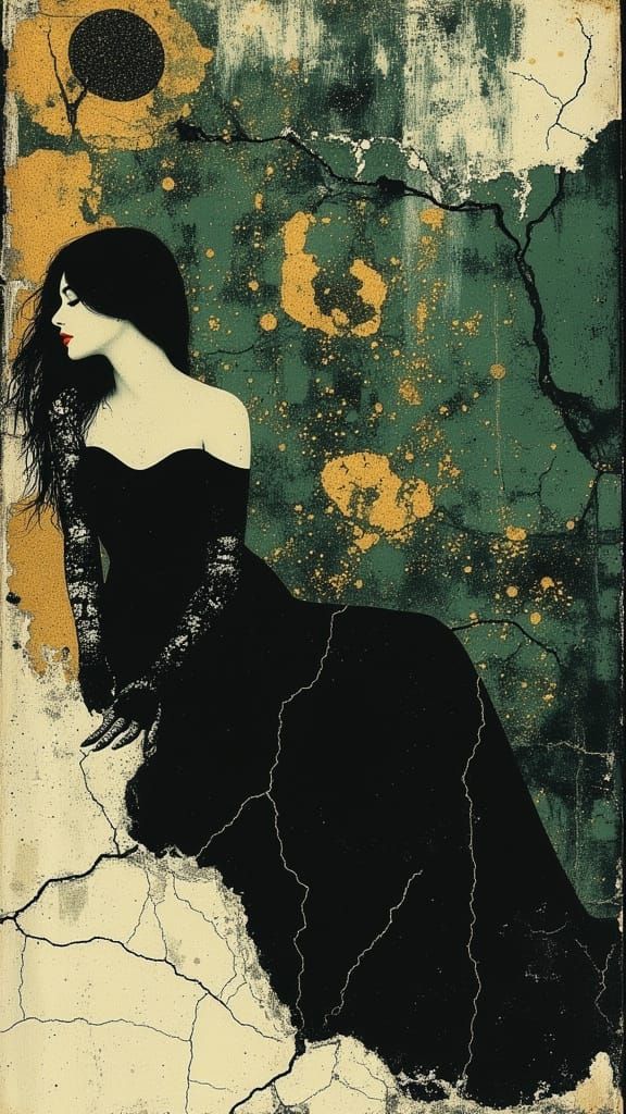 Mysterious Goddess in Gilded Greenhouse