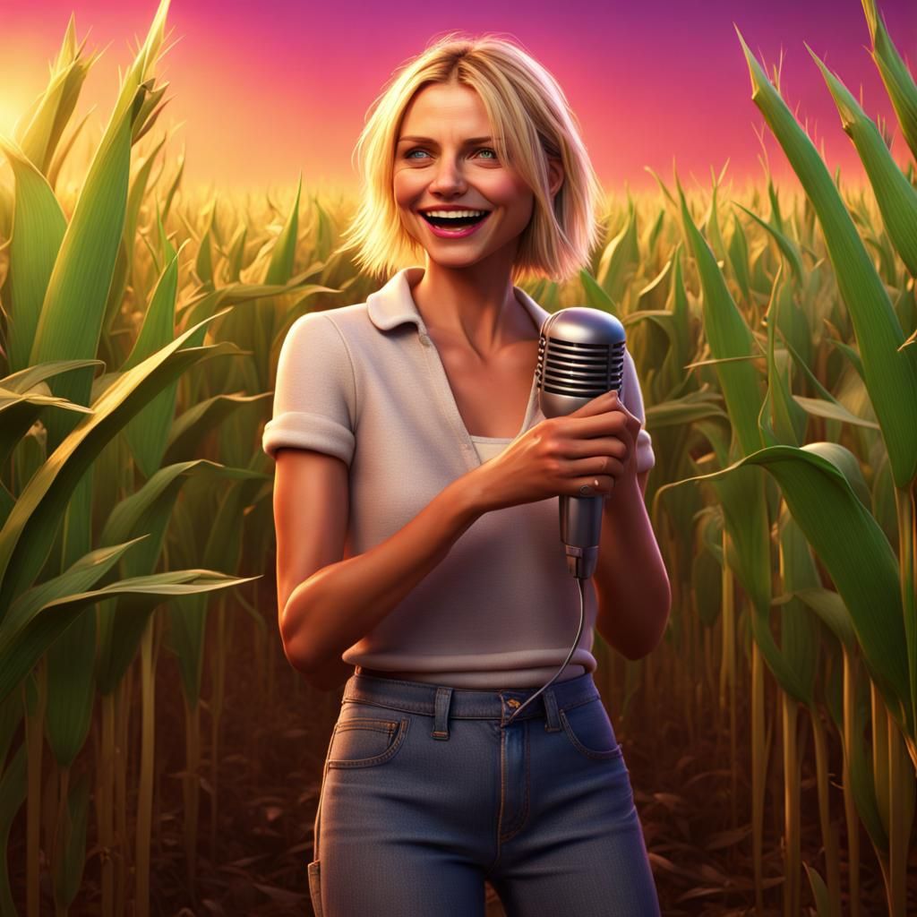 Cameron Diaz Sings Karaoke: Pixar-Style 3D Art