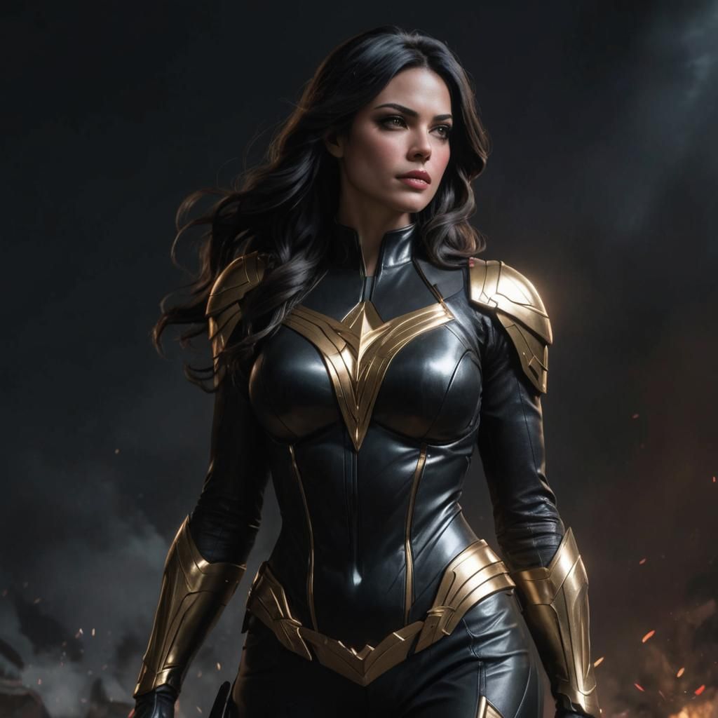 Wonder Girl: Donna Troy Portrait in Hyperdetailed Style