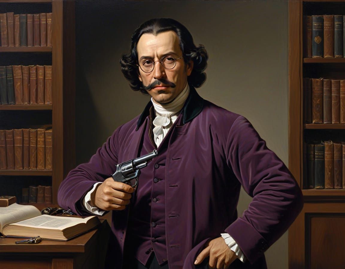 A 21st Century Professor in Oils, Inspired by Velázquez