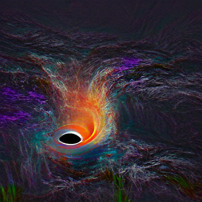 Cosmic Black Hole Warping Spacetime