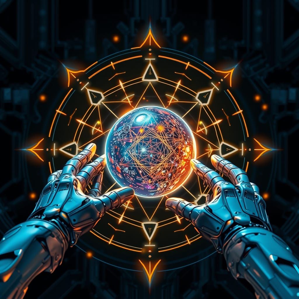 AI as Mystical Entity in Sacred Geometry