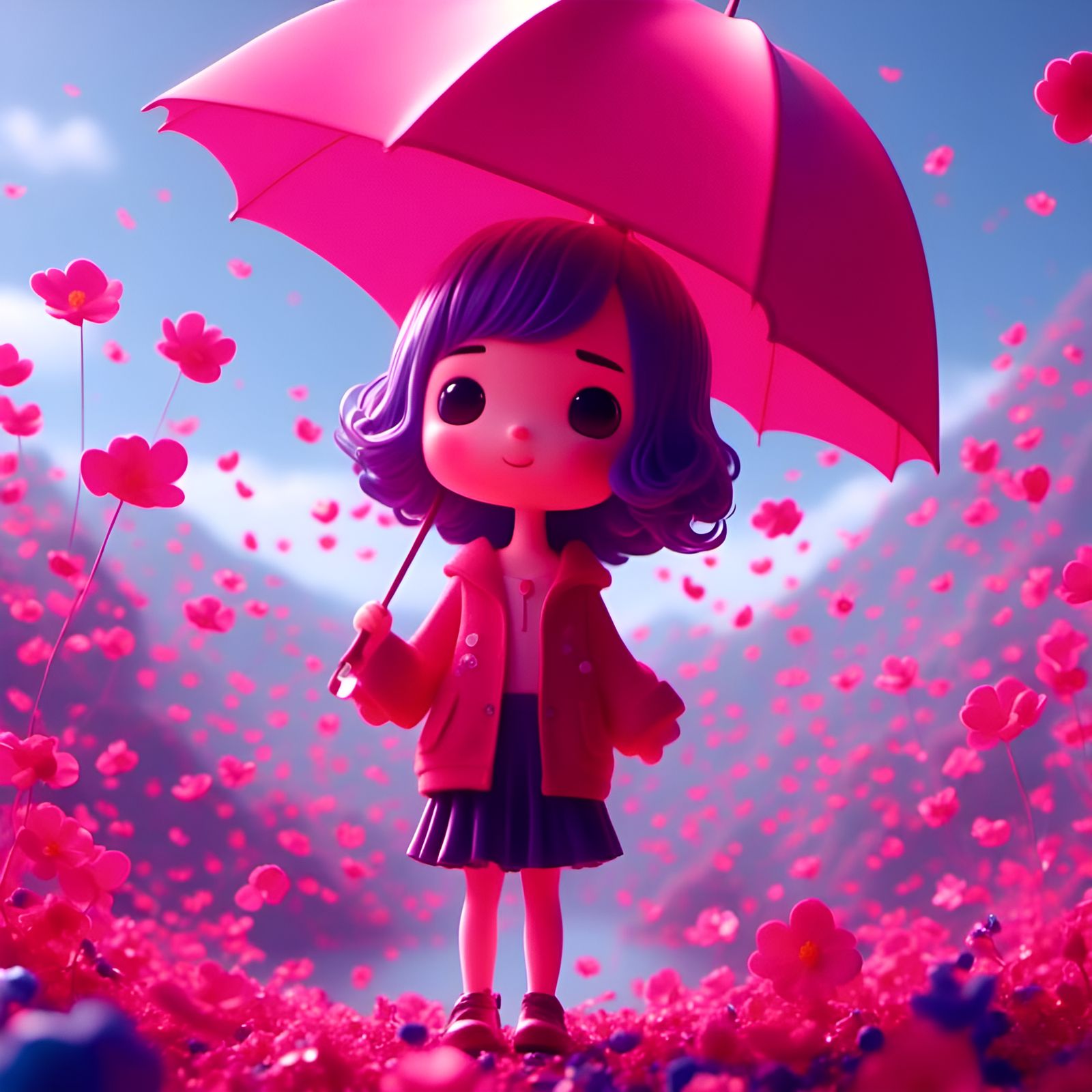 Cute Cartoon Character Portrait