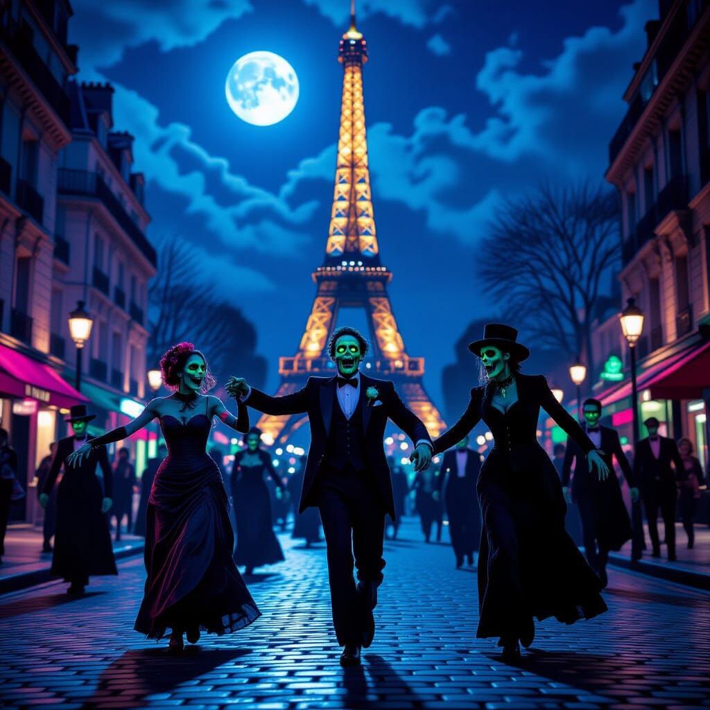 Zombie Prom Night in Paris