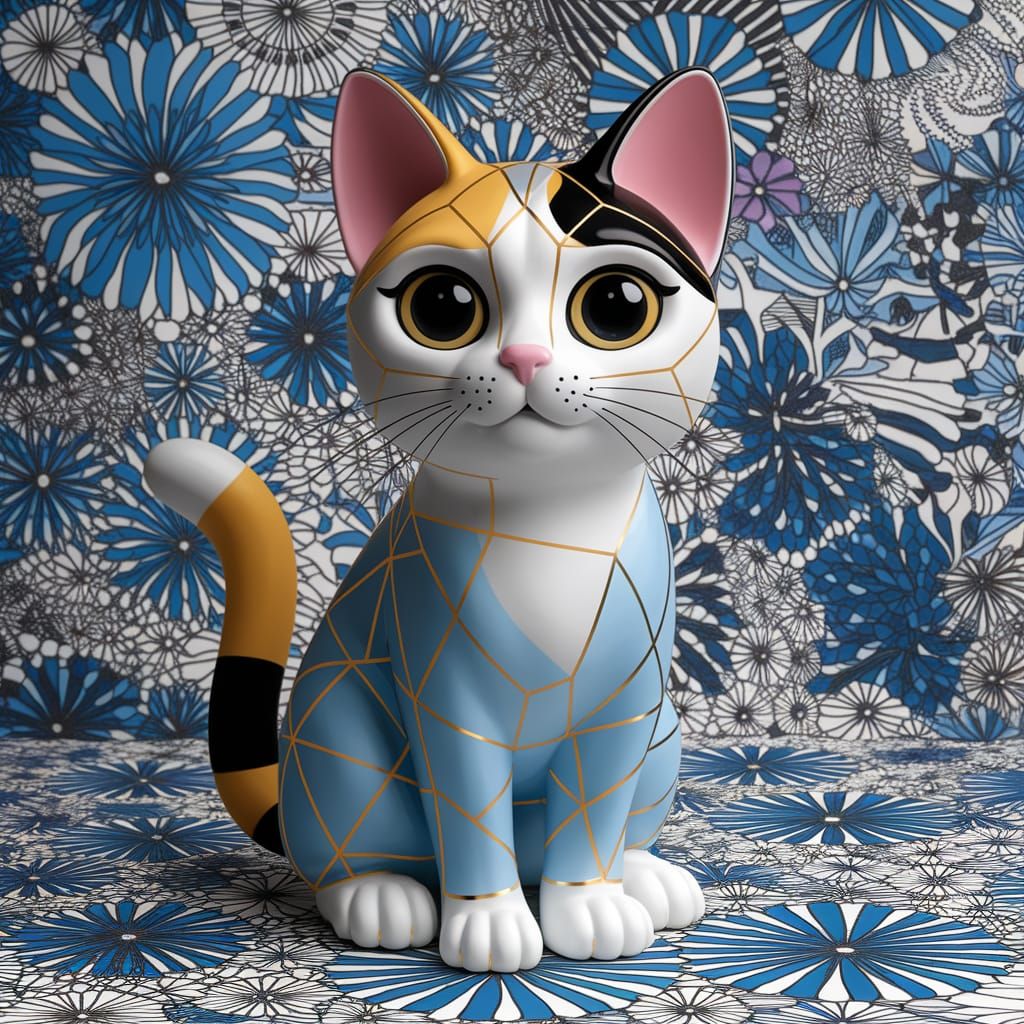 Kintsugi cat