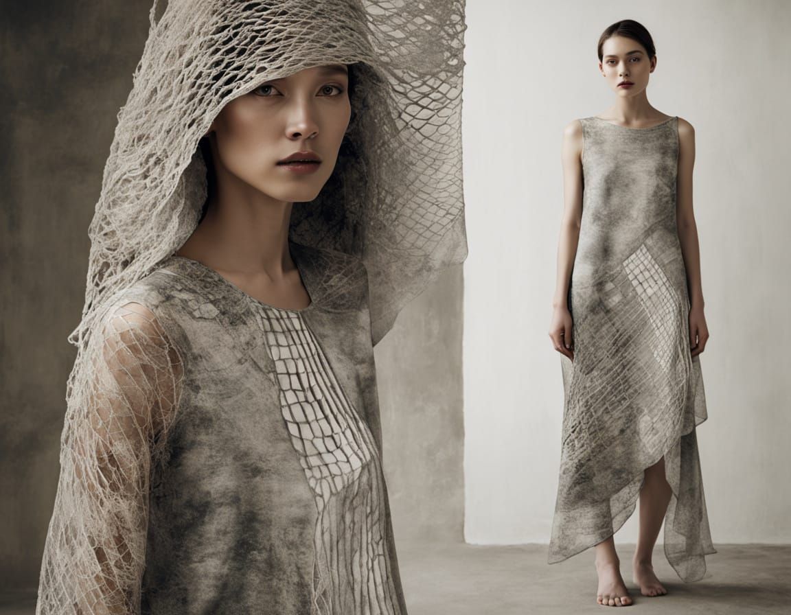 Futuristic Bio-Design Fashion on Puerto Rican Woman