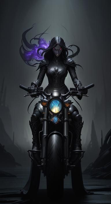 Dark Elf Assassin Rides into Battle