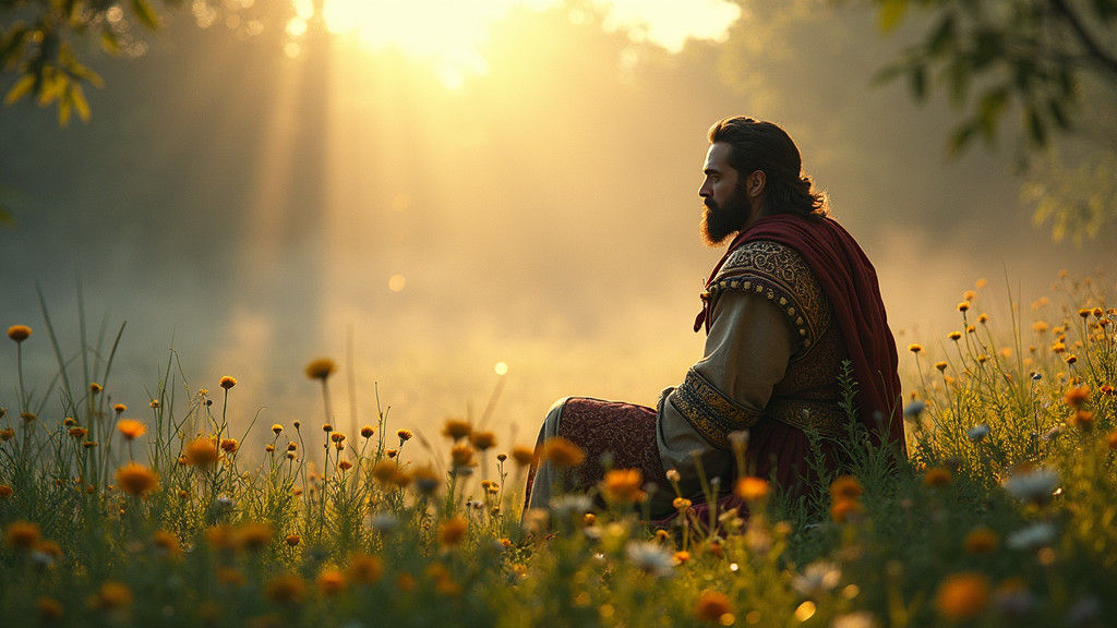 Saul, First King of Israel, in Meadow