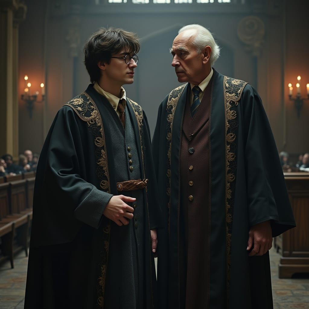 Harry Potter and Tom Riddle as Professors in Mystical Academ...
