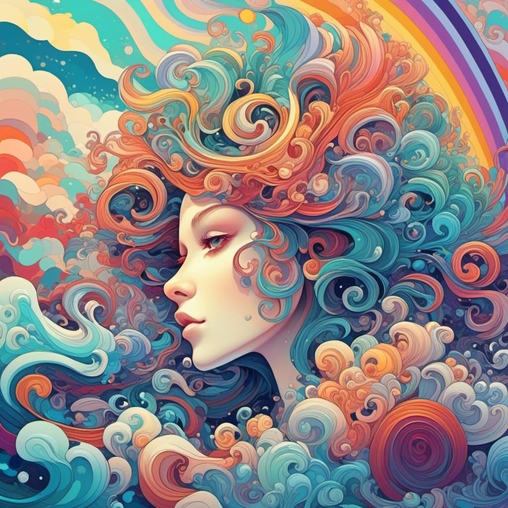 Scaly Siren Song on a Rainbow Sea