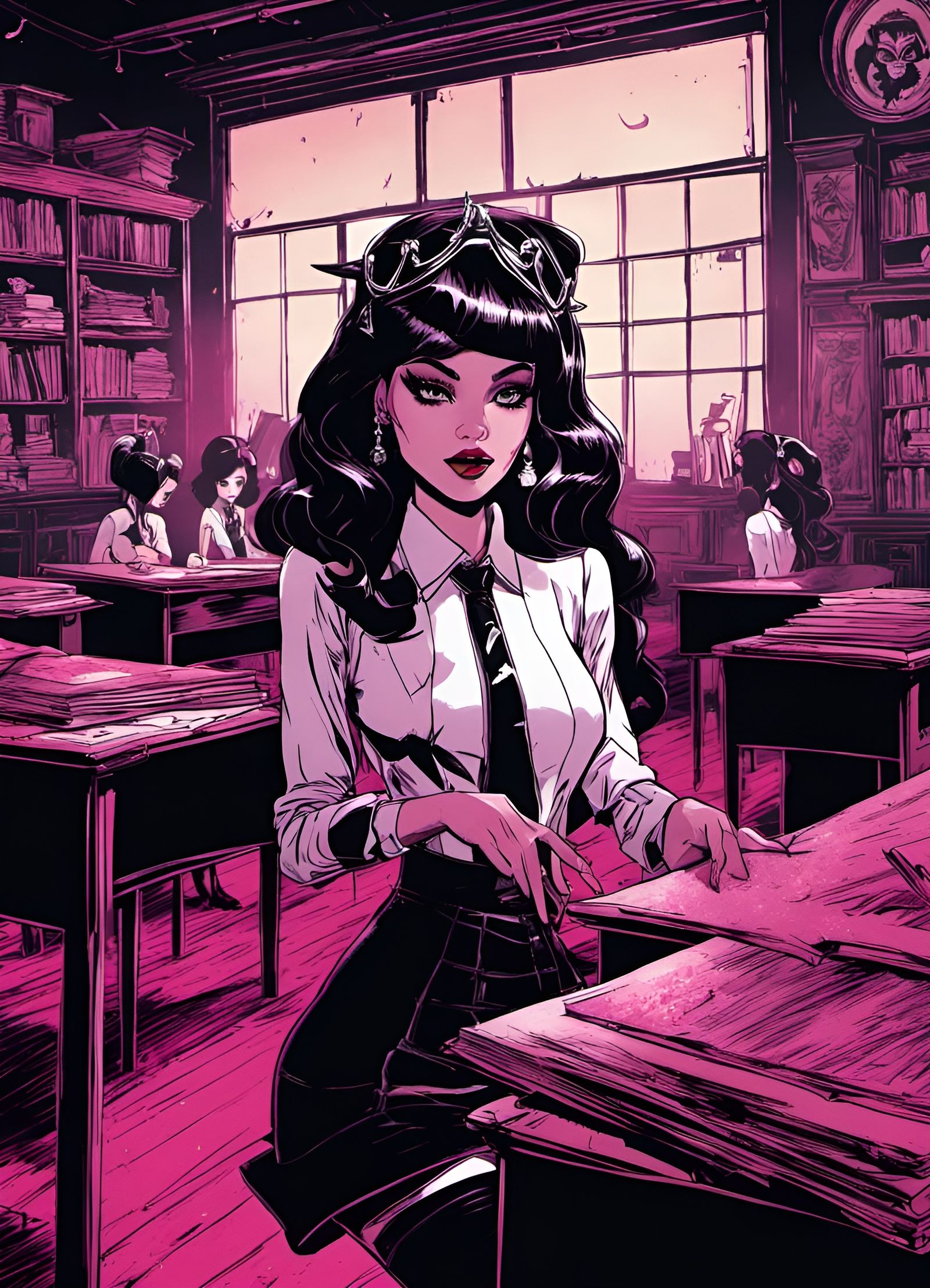 Draculaura starts her first day at school