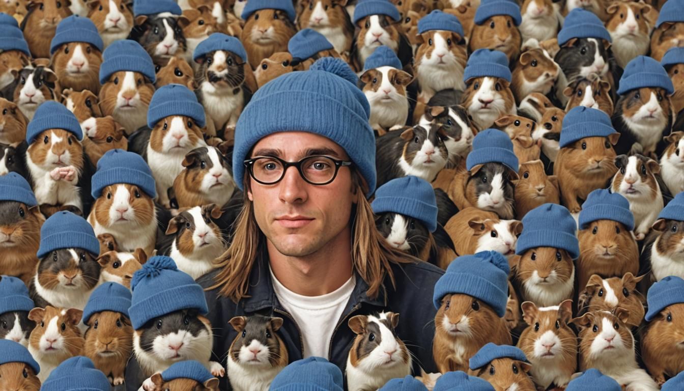 Internet Chat Room with Guinea Pigs, Photograph