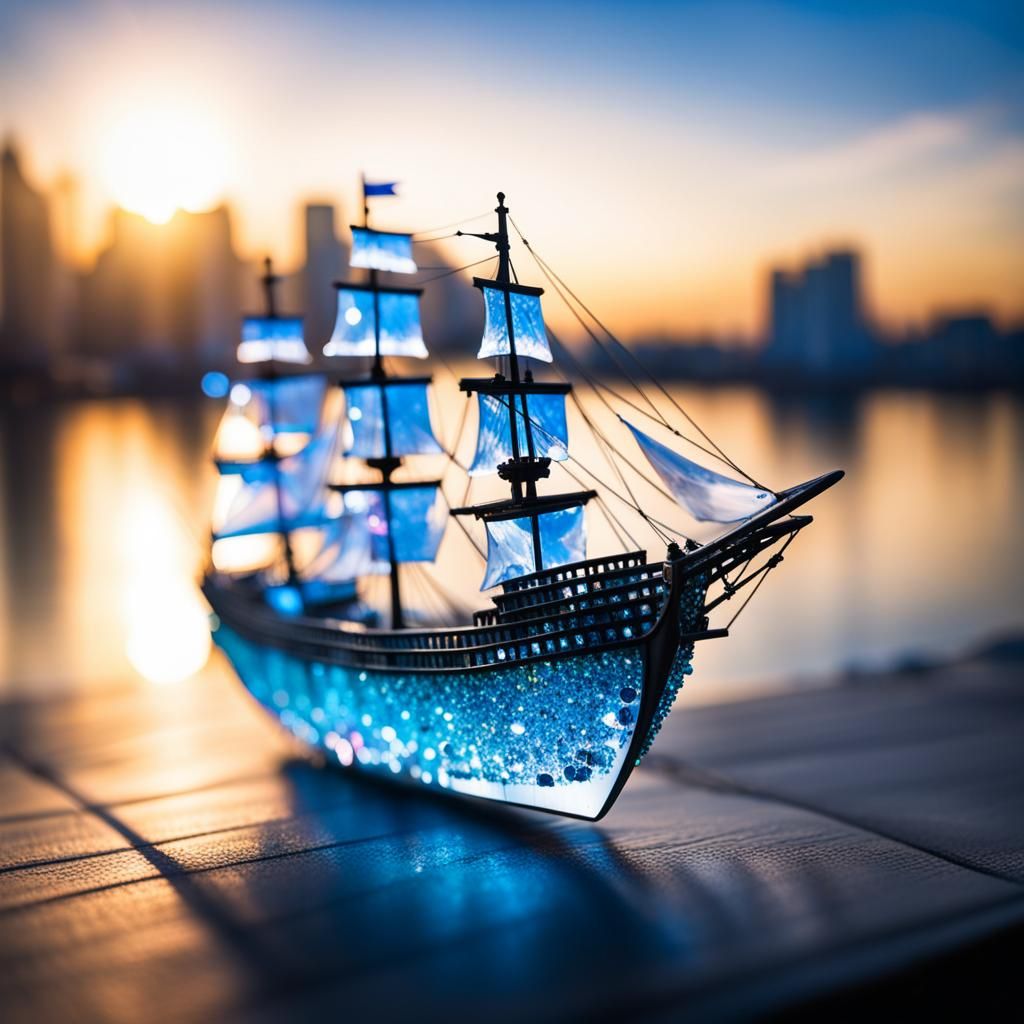 Crystal Ship in Sharp Focus: Professional Photography