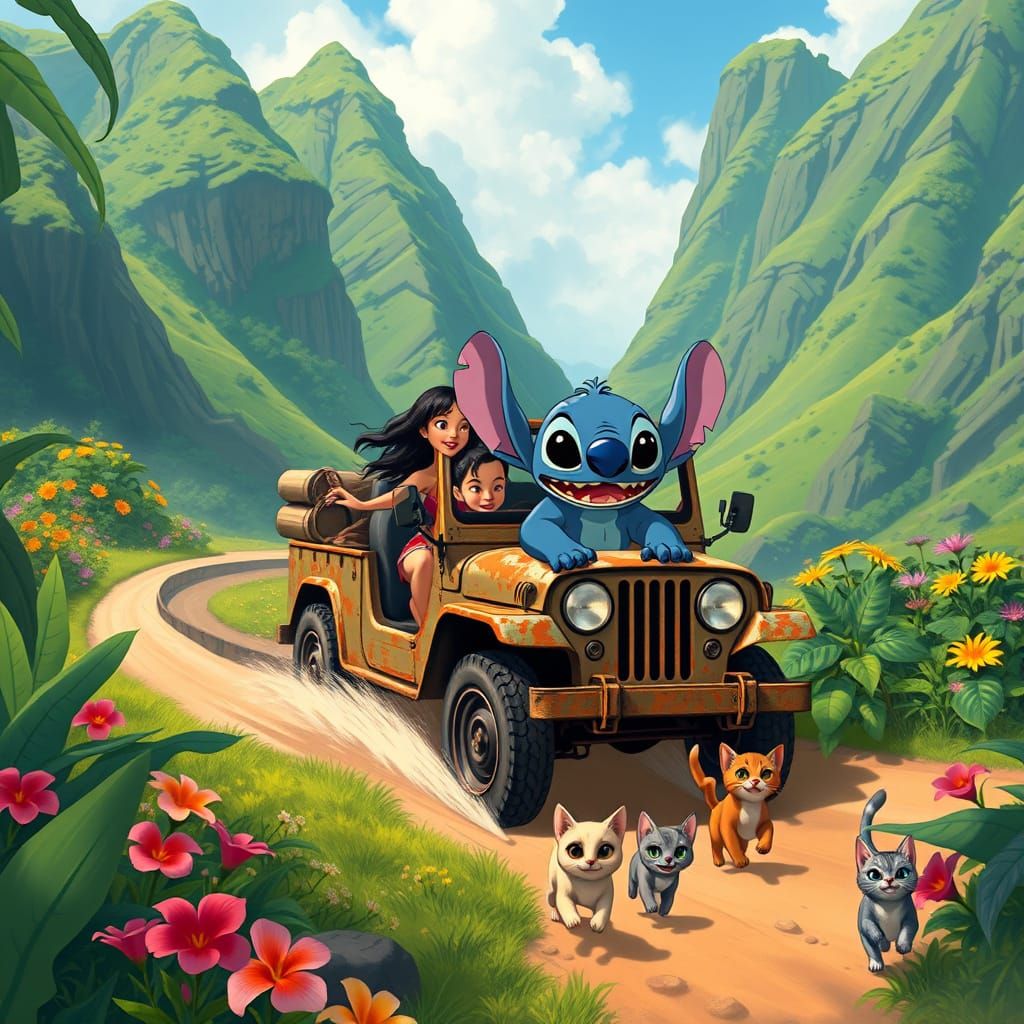 Hawaiian Adventure with Lilo, Nani and Stitch