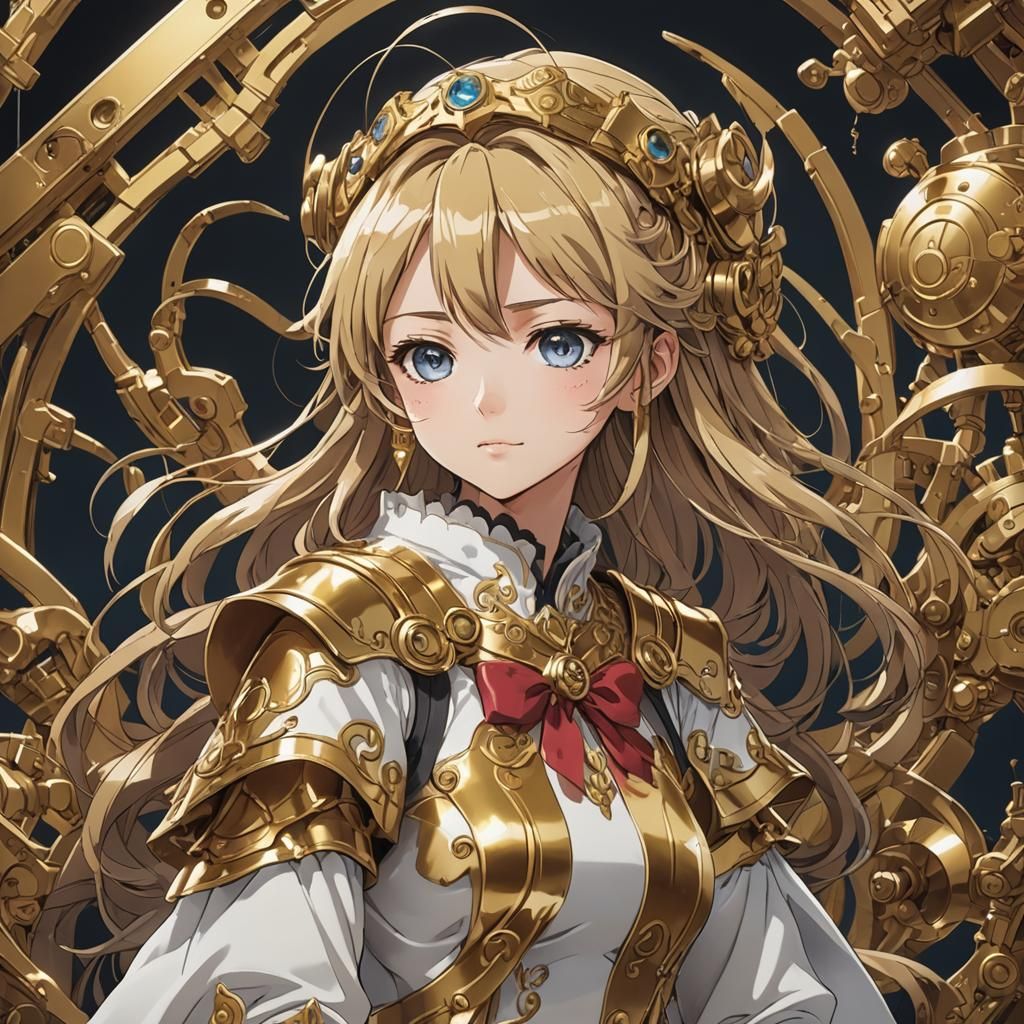 Anime Cel-Shaded Art in Manga Style