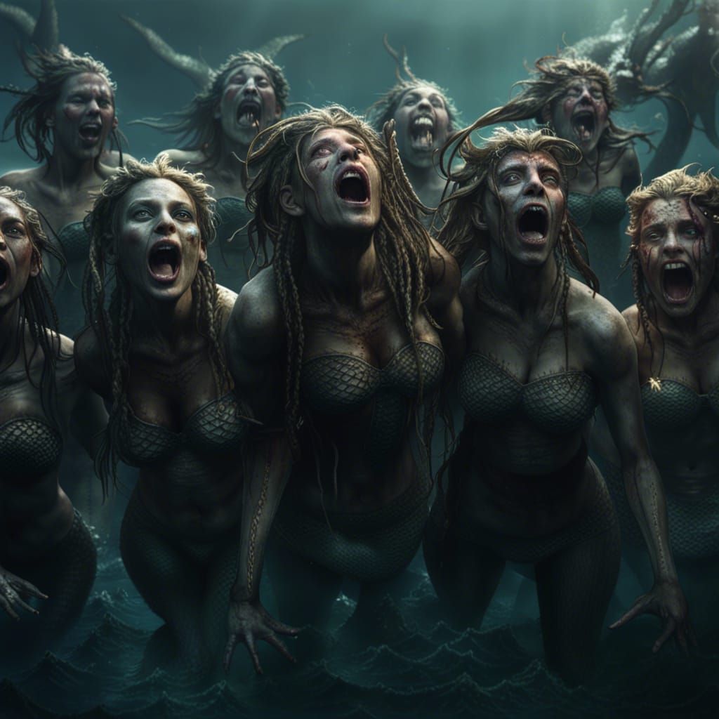 Post-Apocalyptic Mermaids Gasping for Air