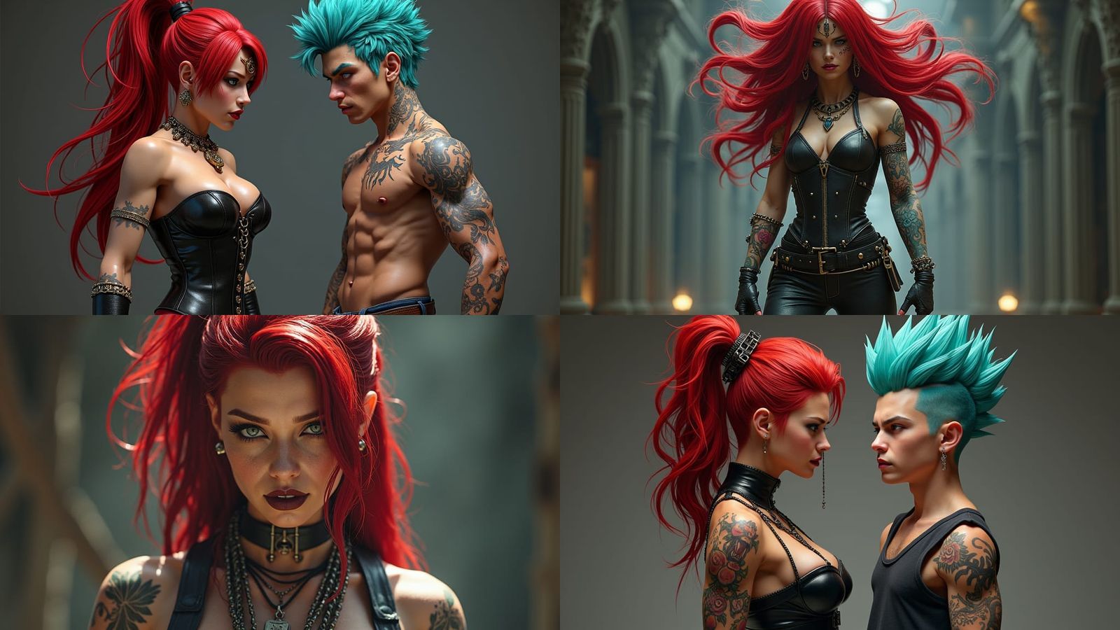 Natasha Romanoff as Demi-Saiyan in Dark Fantasy Art