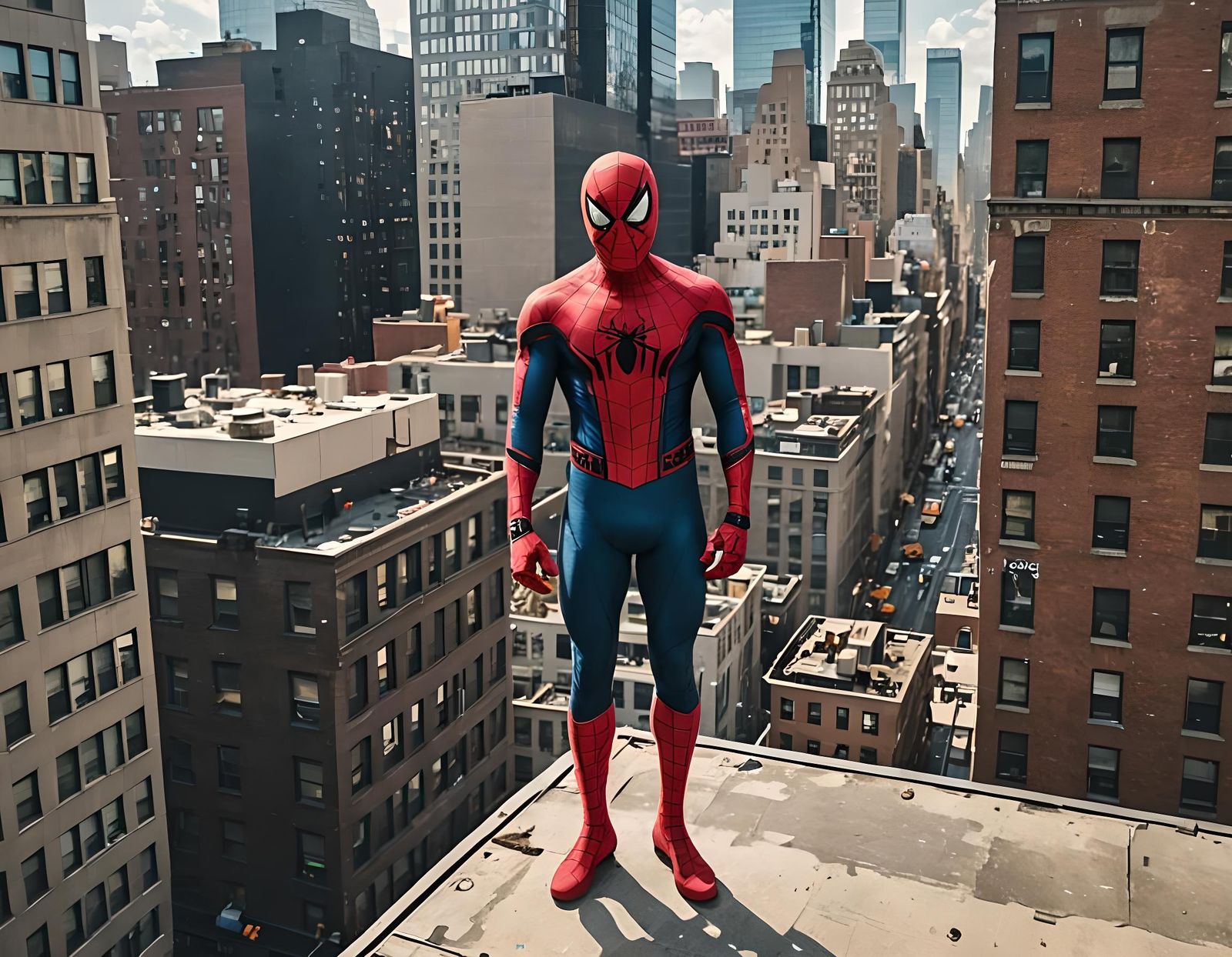 Miles Morales as Spider-Man in New York City