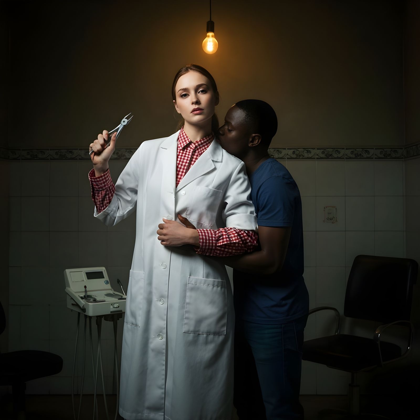 Vintage Dentist Office with Eerie Embrace