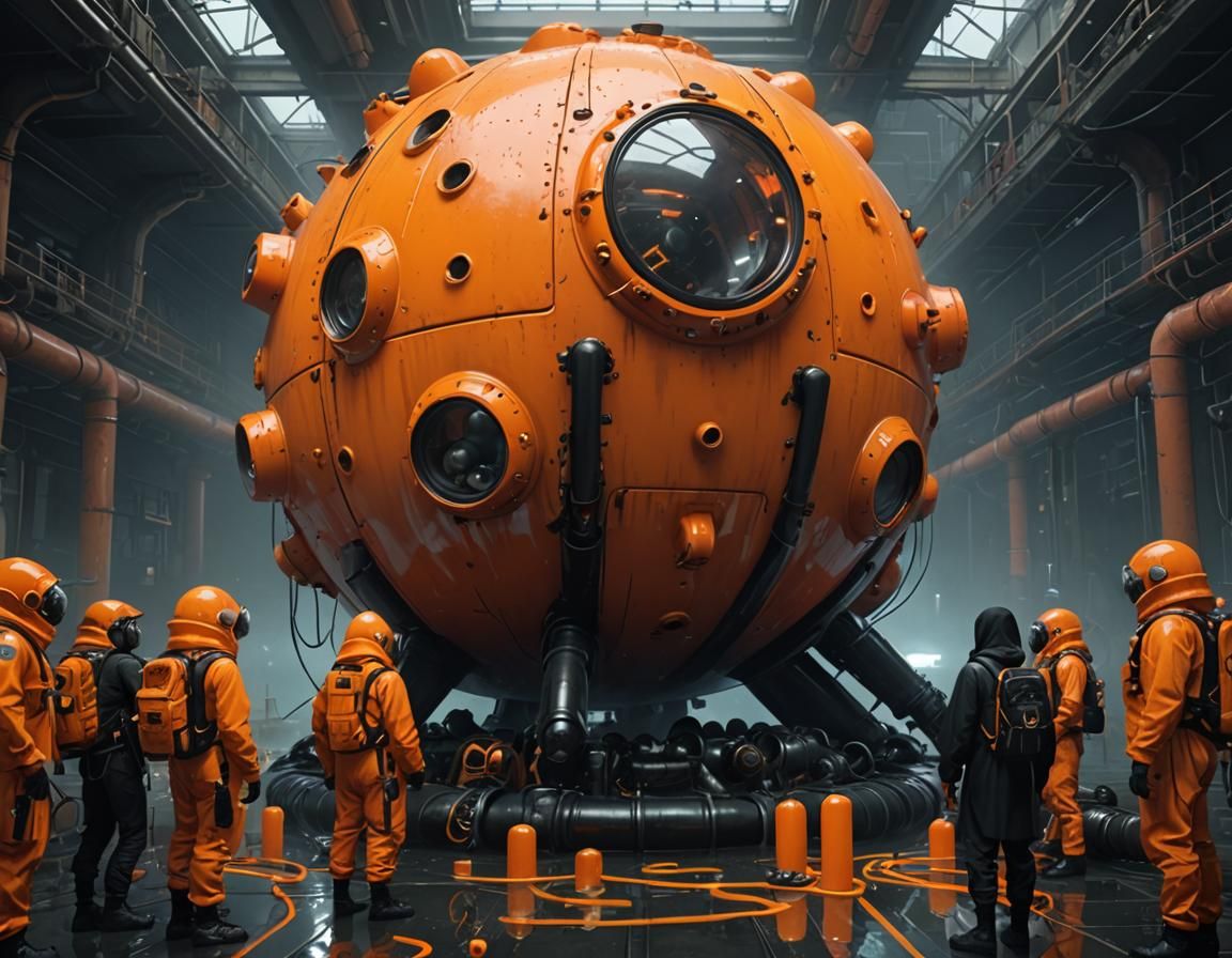 I was aiming for a Guild Navigator's tank from Dune, but the A.I. had other ideas. LOL