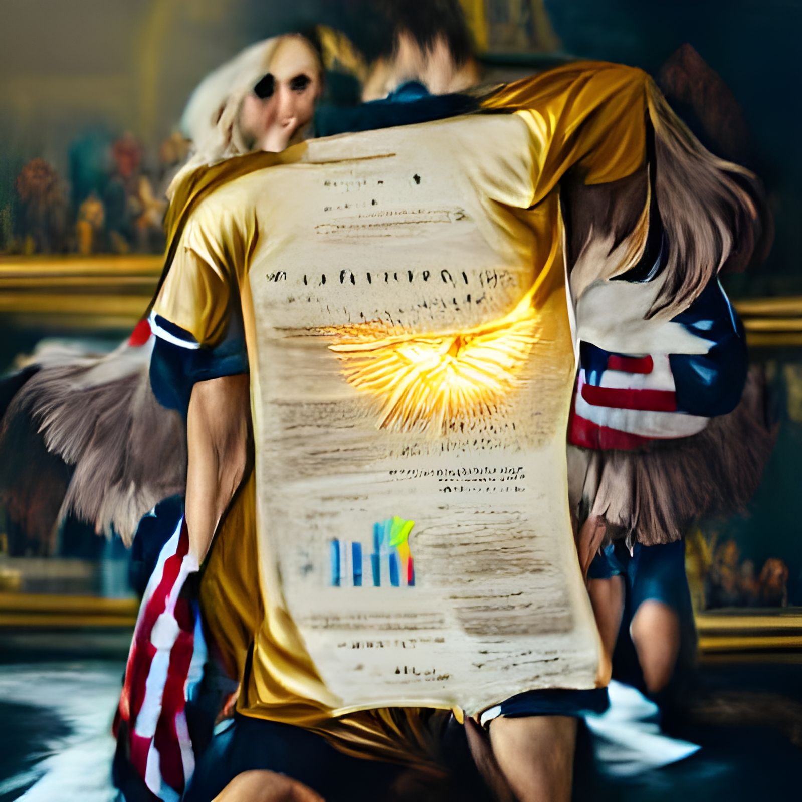 Awe-Inspiring Renaissance Painting of US Constitution