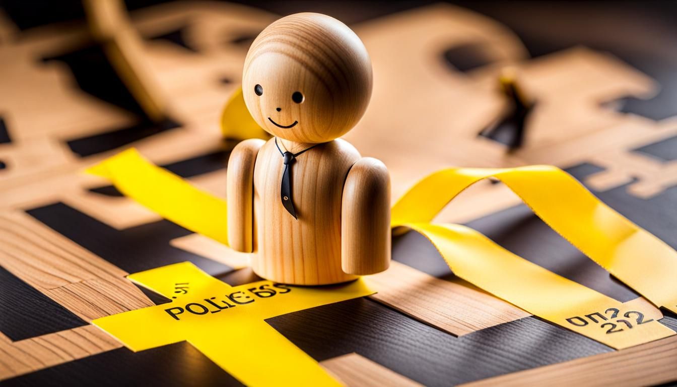 Wooden Doll at Crime Scene Puzzle