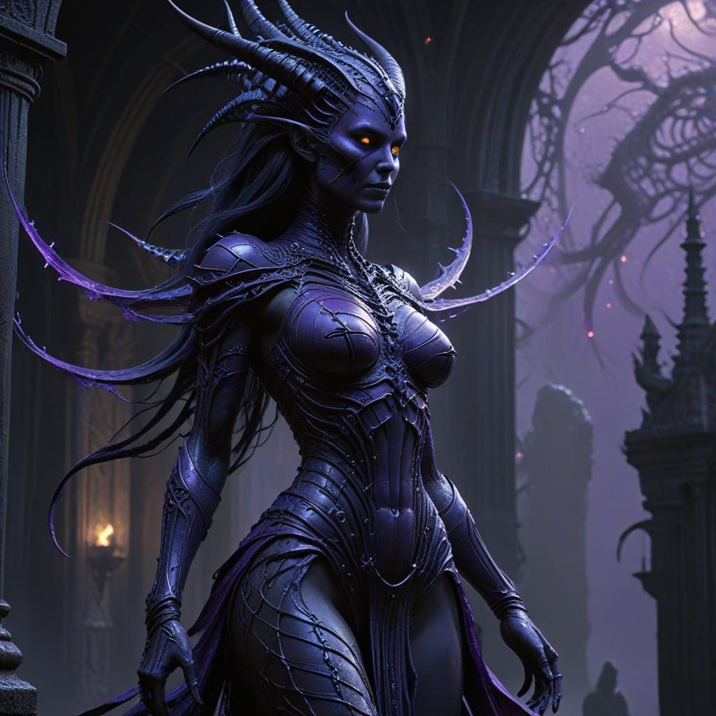 Mephala, Daedric Prince, in Dark Fantasy Realm