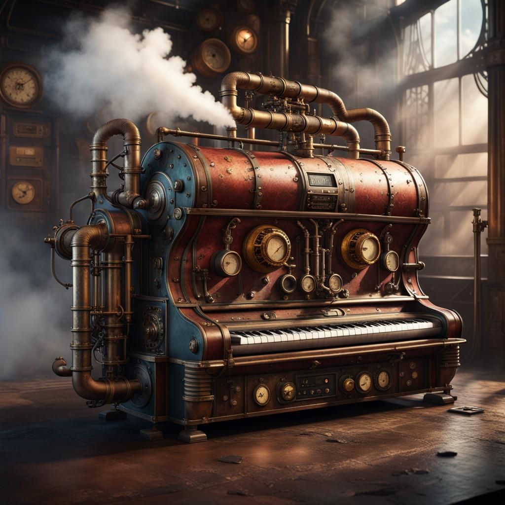 The Mk3 'Battlehorn Grunthumper Steampunk Keyboard'