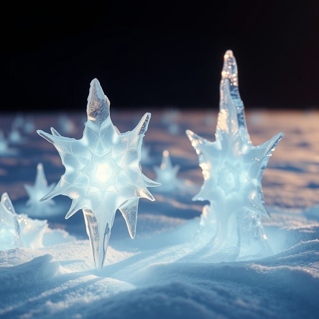 Ethereal Fractals of Celestial Ice