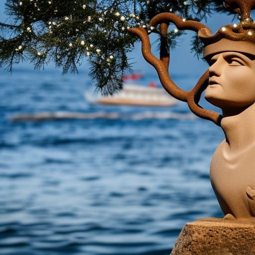 Ulysses and Sirens: A Mysterious Odyssey Scene