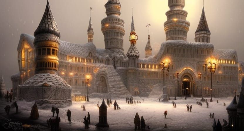 Enchanted Ice City: A Digital Matte Painting