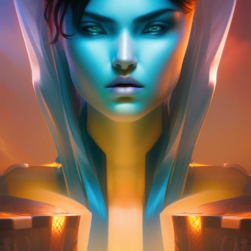 Pixar-Style Scene with Elephants and Diamonds