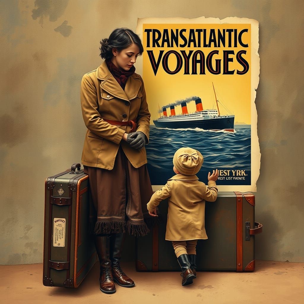 Transatlantic Dreams: Evoking Nostalgia in Art Nouveau Style