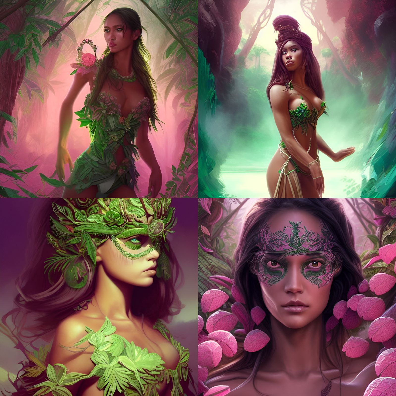 Madagascar Goddess in Hyper-Detailed Digital Art