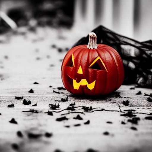 Bloody Halloween Scene in Professional Photography Style