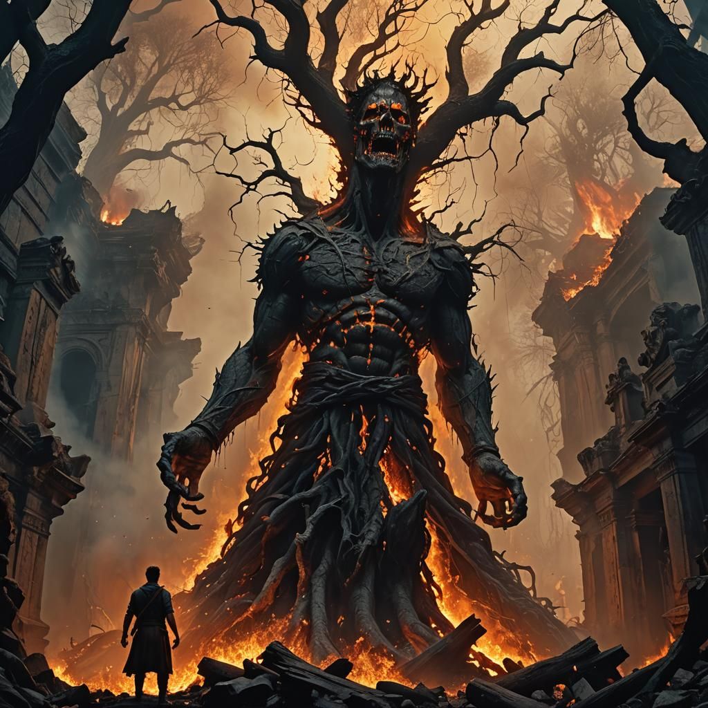 Ash Williams Falls Through Hellish Portal