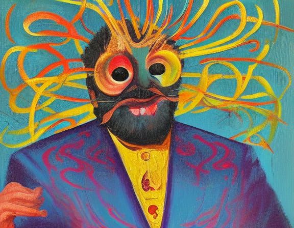 Surreal Opera Singer on Spaghetti Stage