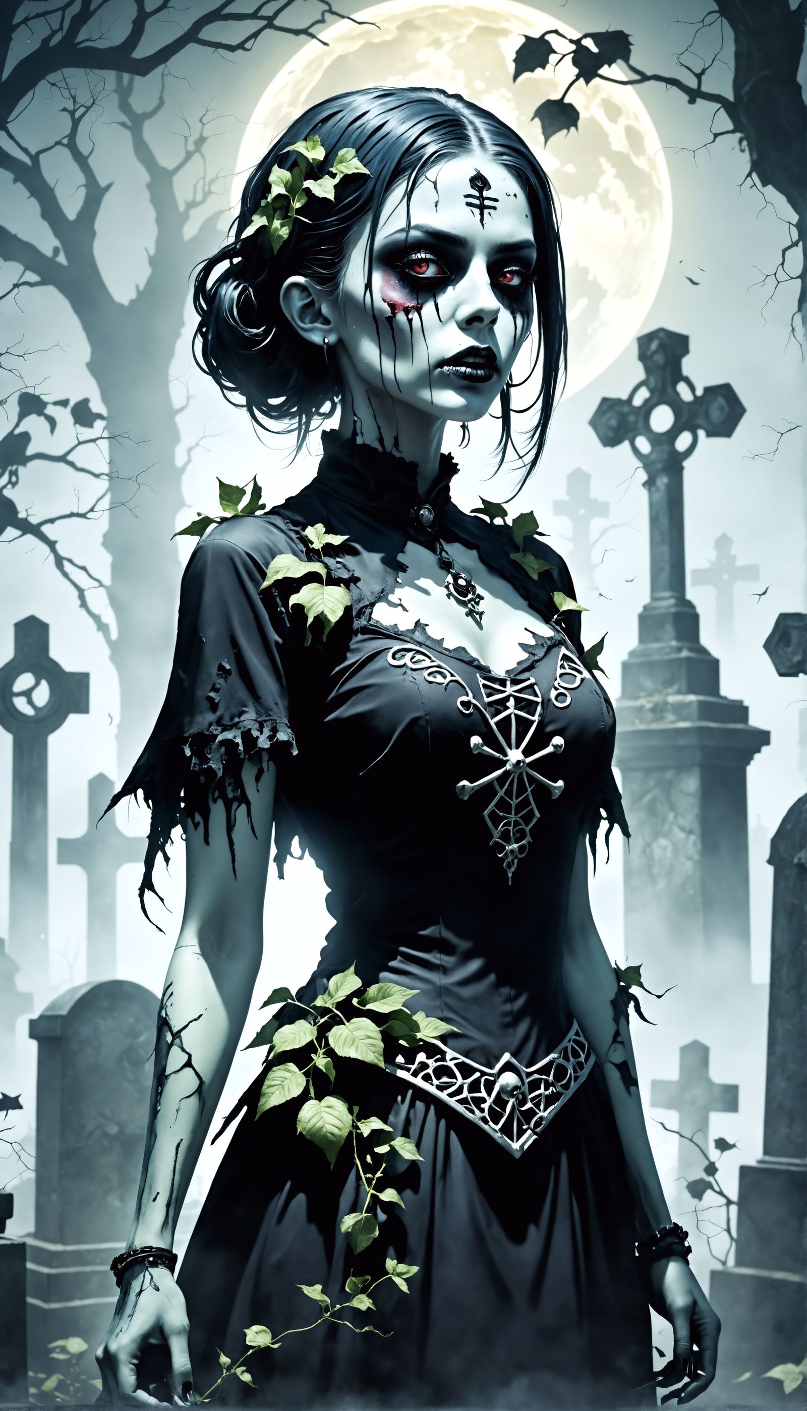 Zombie Girl Lover, undead natural beauty, Crystal Prismatic ...
