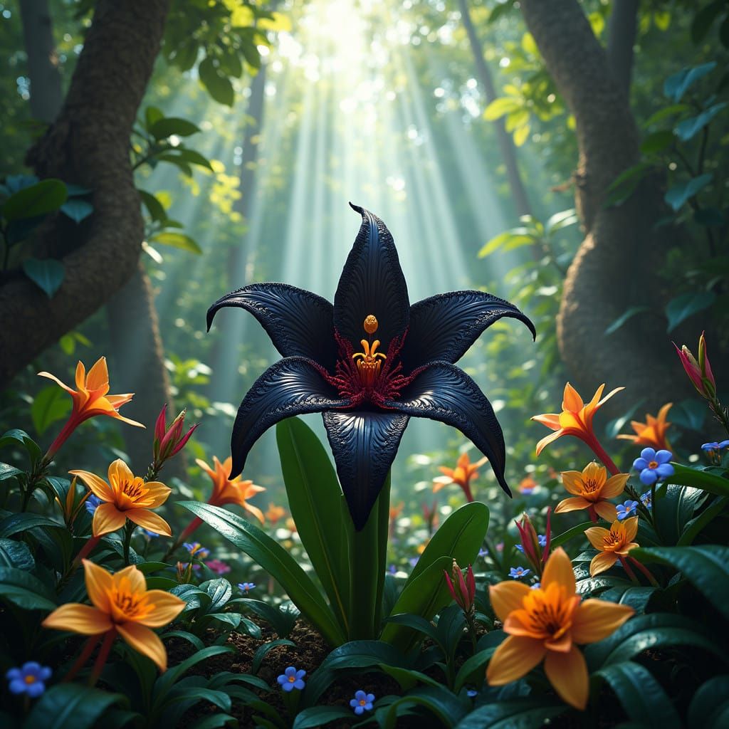 Deadly Devil's Breath Flower Blooms in Jungle Paradise