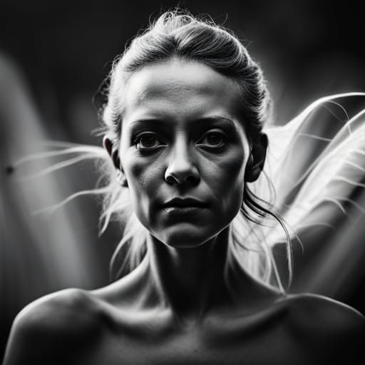 Ethereal Infrared Portrait of Fairy Apparition