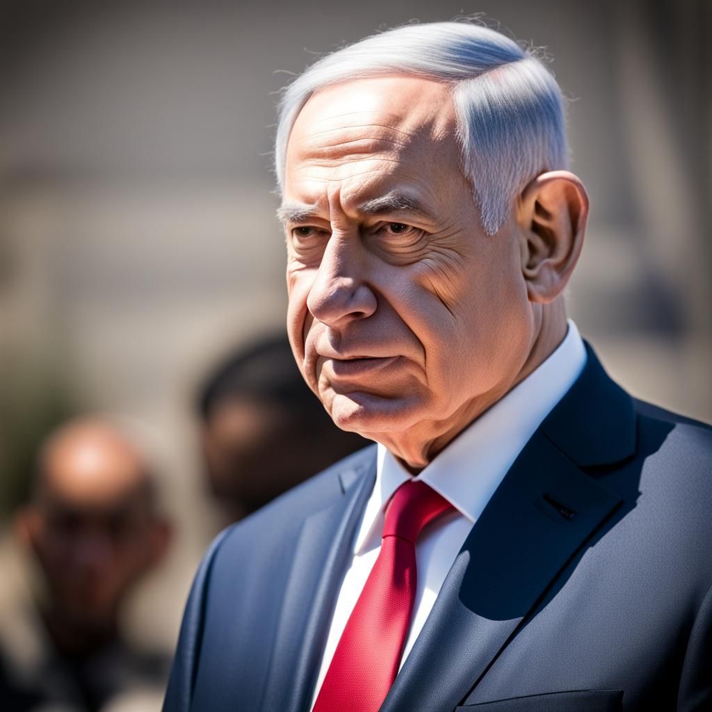 Benjamin Netanyahu Portrait in Natural Lighting